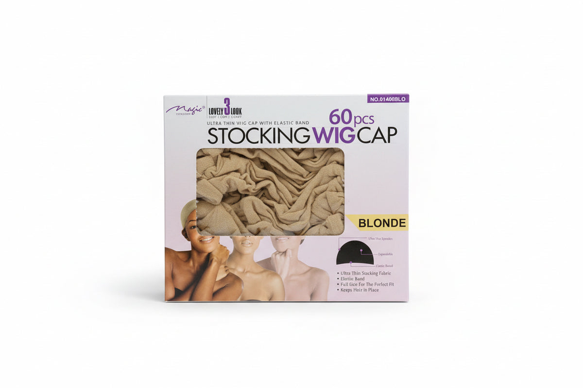 Magic Collection Black Stocking Wig Caps