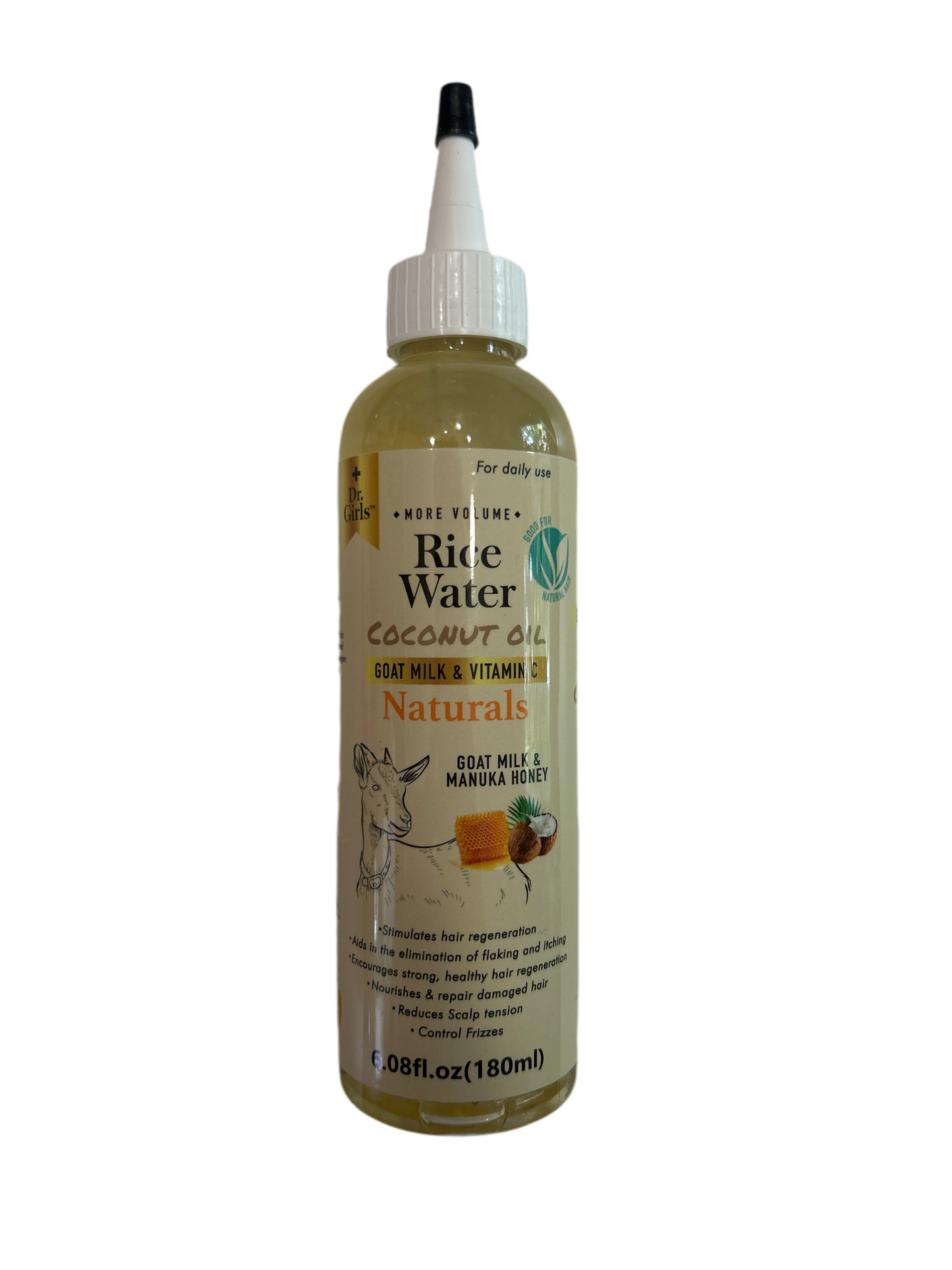 Dr Girls Rice Water More Volume Hair Oil 6.8oz