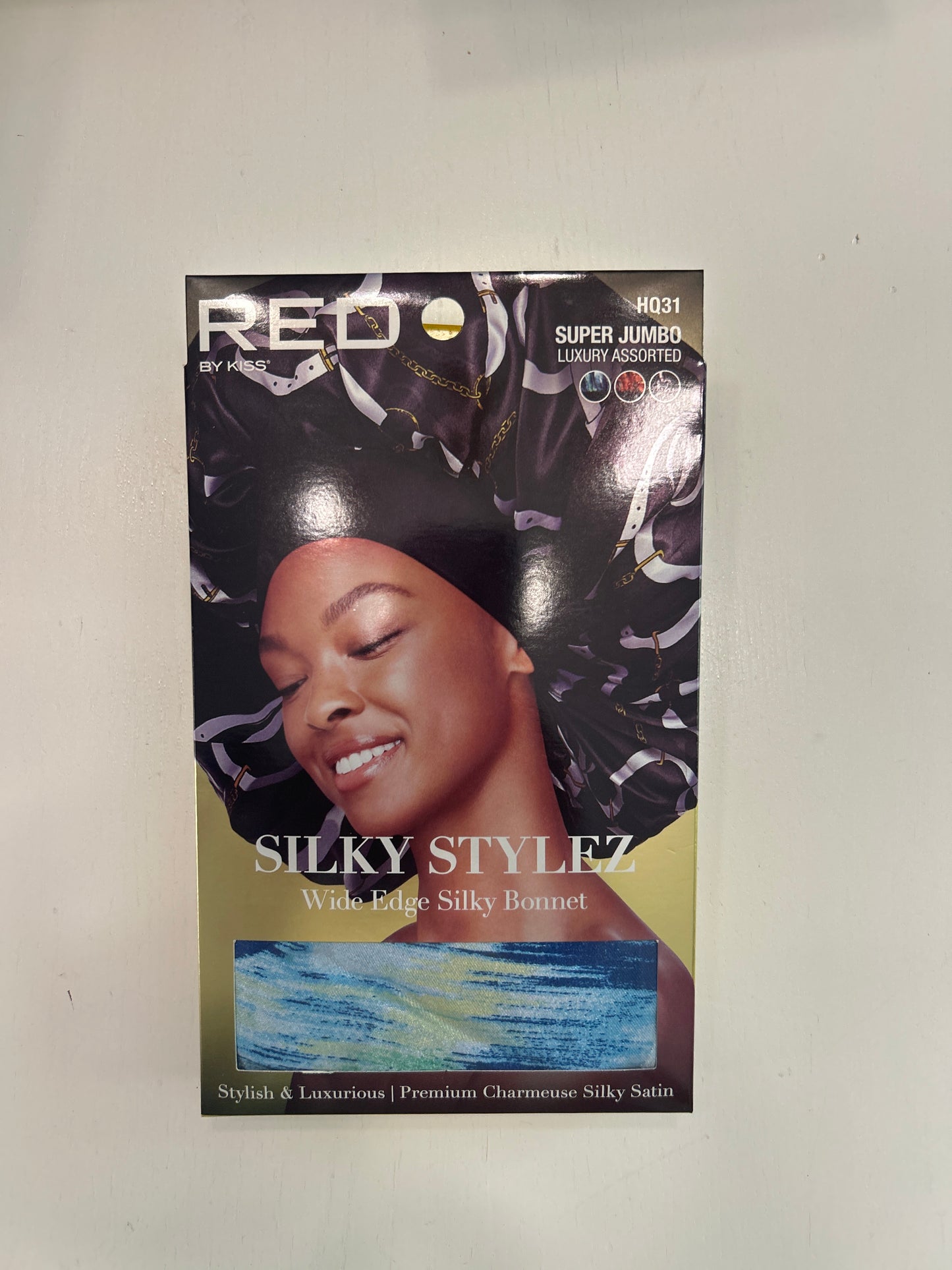 RED by Kiss Silky Stylez Wide Edge Silky Bonnet Super Jumbo