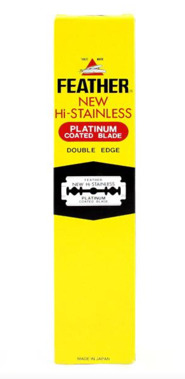 Feather Stainless Platinum Coated Double Edge Blades