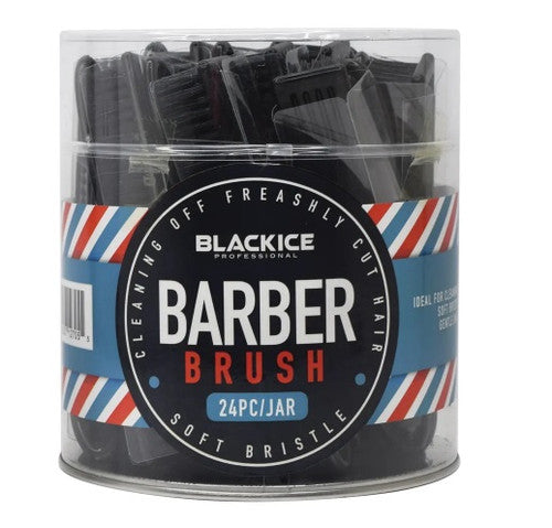 Black Ice Professional Blade Cleaning & Barber Brush Jar (24-Piece)