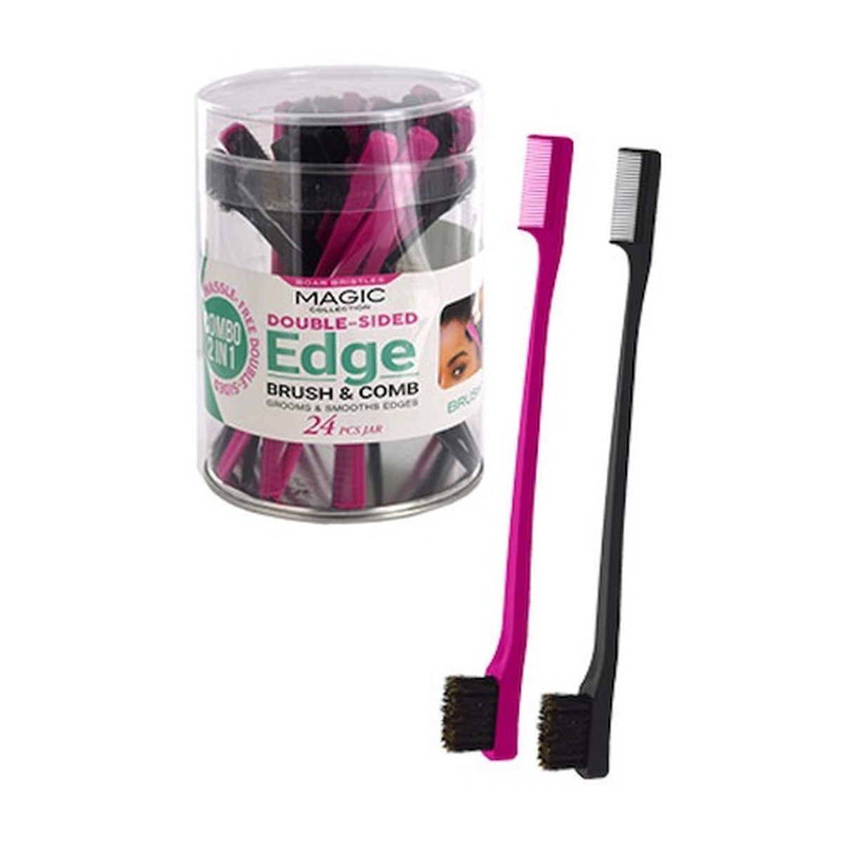 Magic Collection Double-Sided Edge Brush & Comb