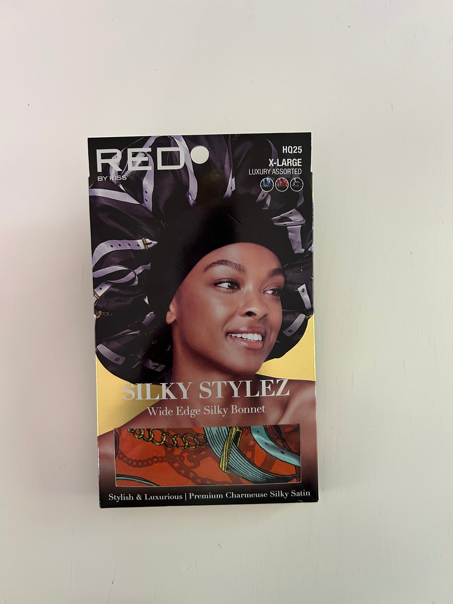 RED by Kiss Silky Stylez Wide Edge Silky Bonnet X-Large