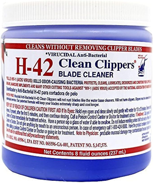 Virucidal Anti-Bacterial H-42 Clean Clippers® (8oz jar)