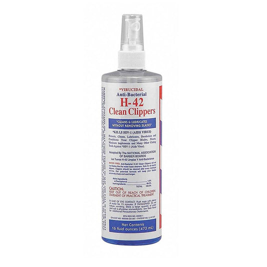 Virucidal Anti-Bacterial H-42 Clean Clippers® (16 oz spray)