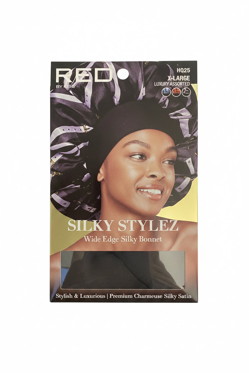 Red by Kiss Silky Stylez Wide Edge Silky Bonnet - XL Size