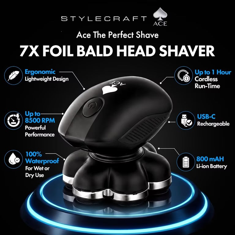STYLECRAFT 7x bald head shaver