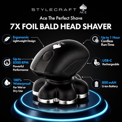 STYLECRAFT 7x bald head shaver