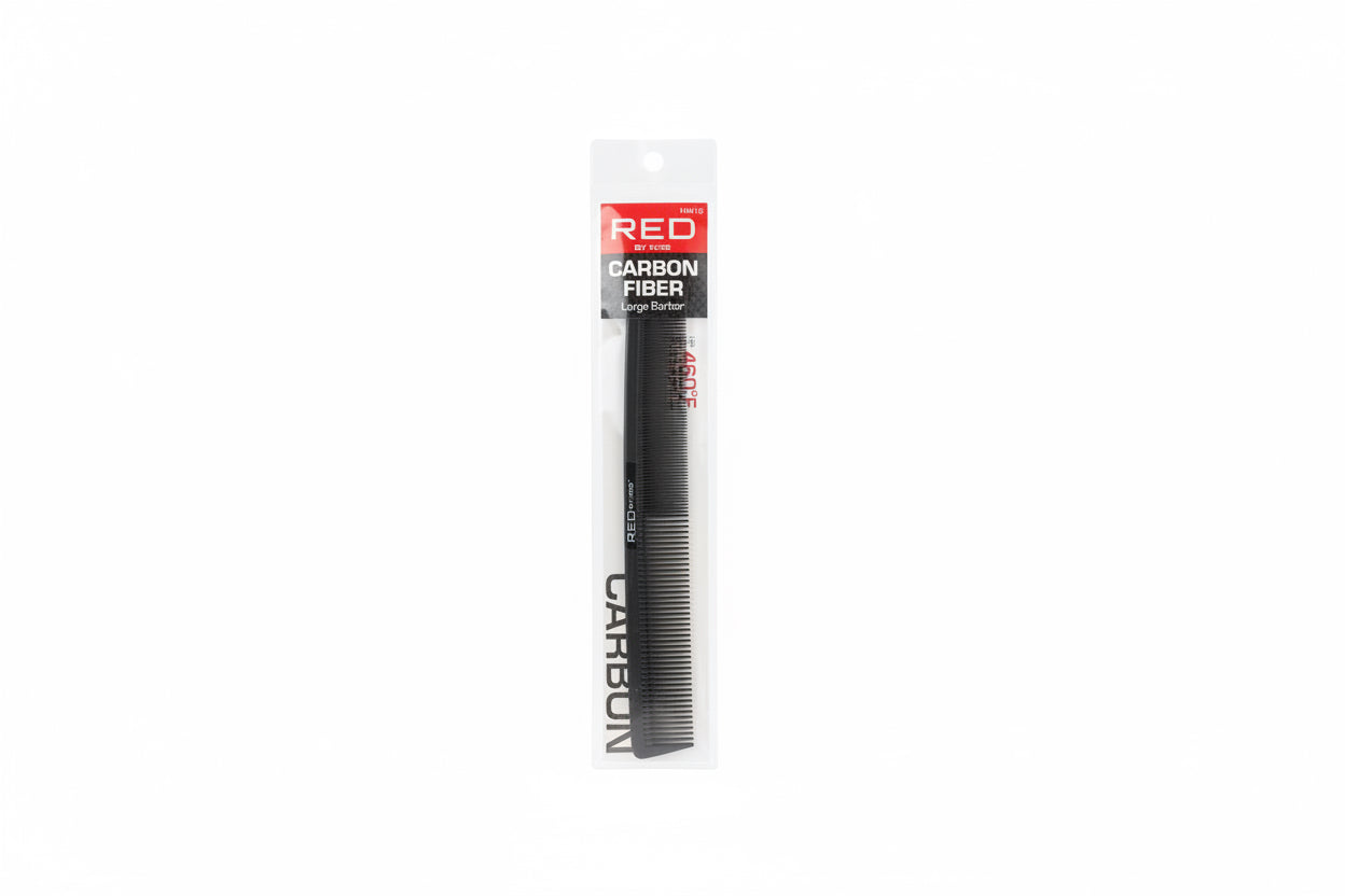 Red by Kiss Carbon Fiber Large Barber Comb