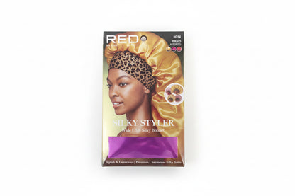 Red by Kiss Silky Stylez Wide Edge Braid Bonnet