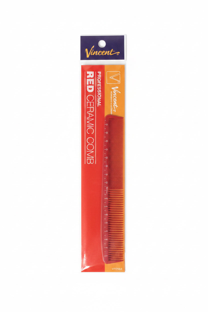 Vincent Professional Red Ceramic Comb