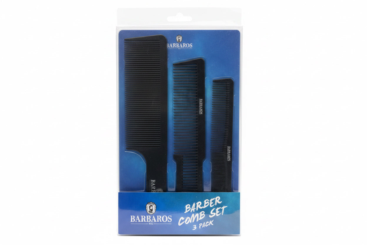 Barbaros NYC Barber Comb Set | 3 Pack