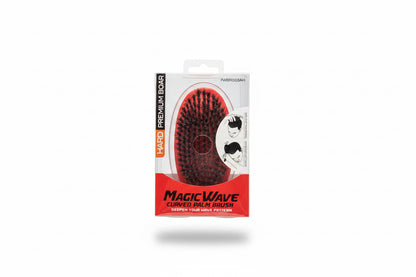 Black Ice Magic Wave Curved Palm Brush (Hard)