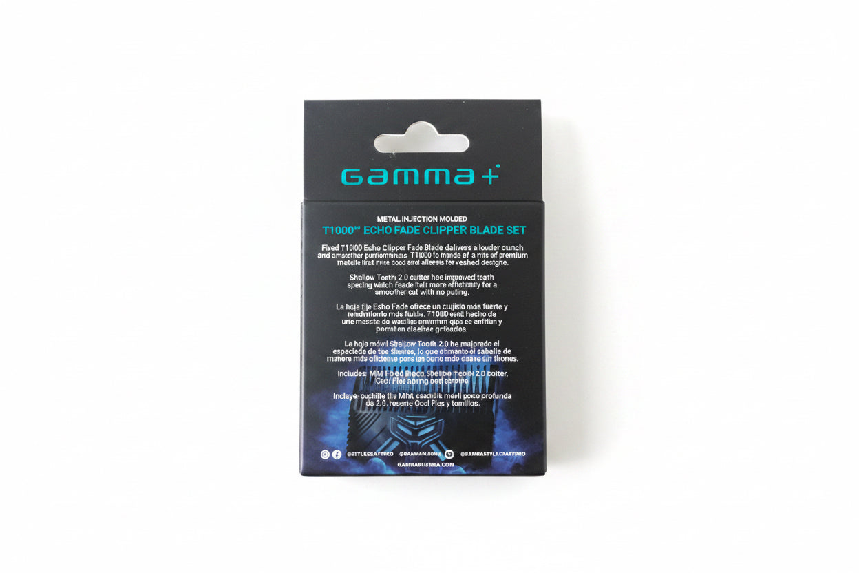 Gamma + Echo Fade Clipper Blade Set