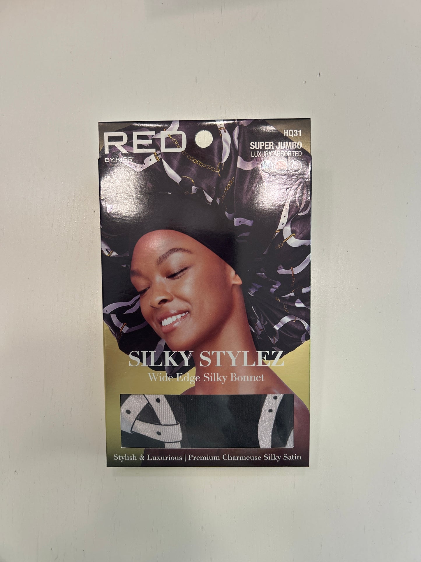 RED by Kiss Silky Stylez Wide Edge Silky Bonnet Super Jumbo