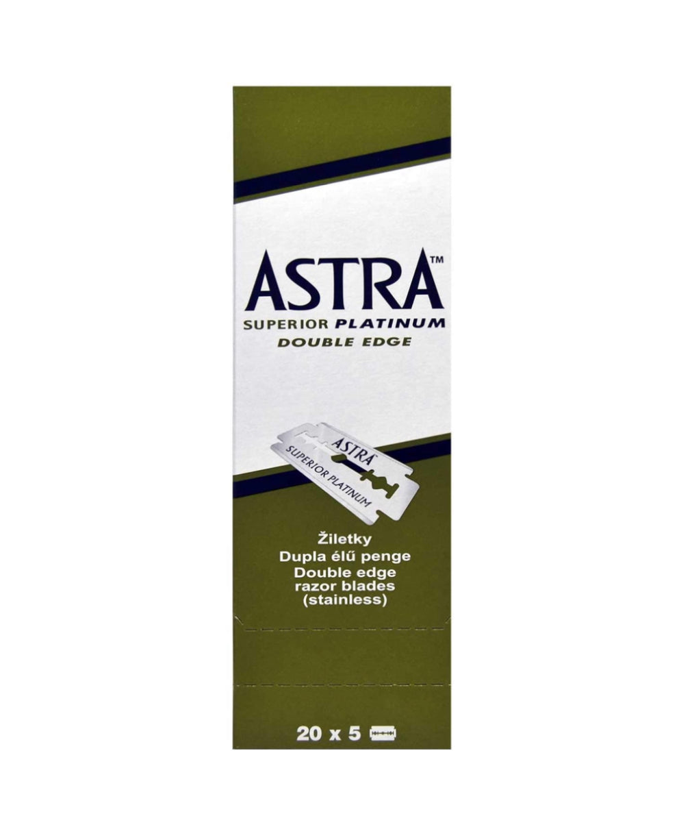 Astra Superior Platinum Double Edge Blades - 20 x 5
