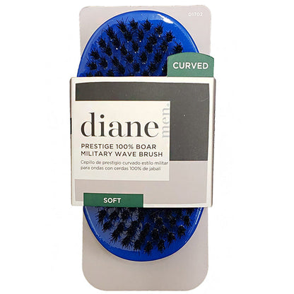 Diane Prestige 100% Boar Military Wave Brush (Soft/Curve)