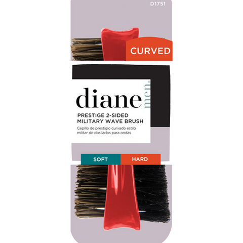 Diane Prestige 100% Boar Military Wave Brush (Soft/Curve)