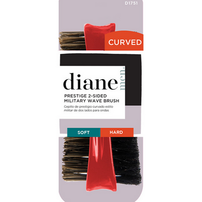 Diane Prestige 100% Boar Military Wave Brush (Soft/Curve)