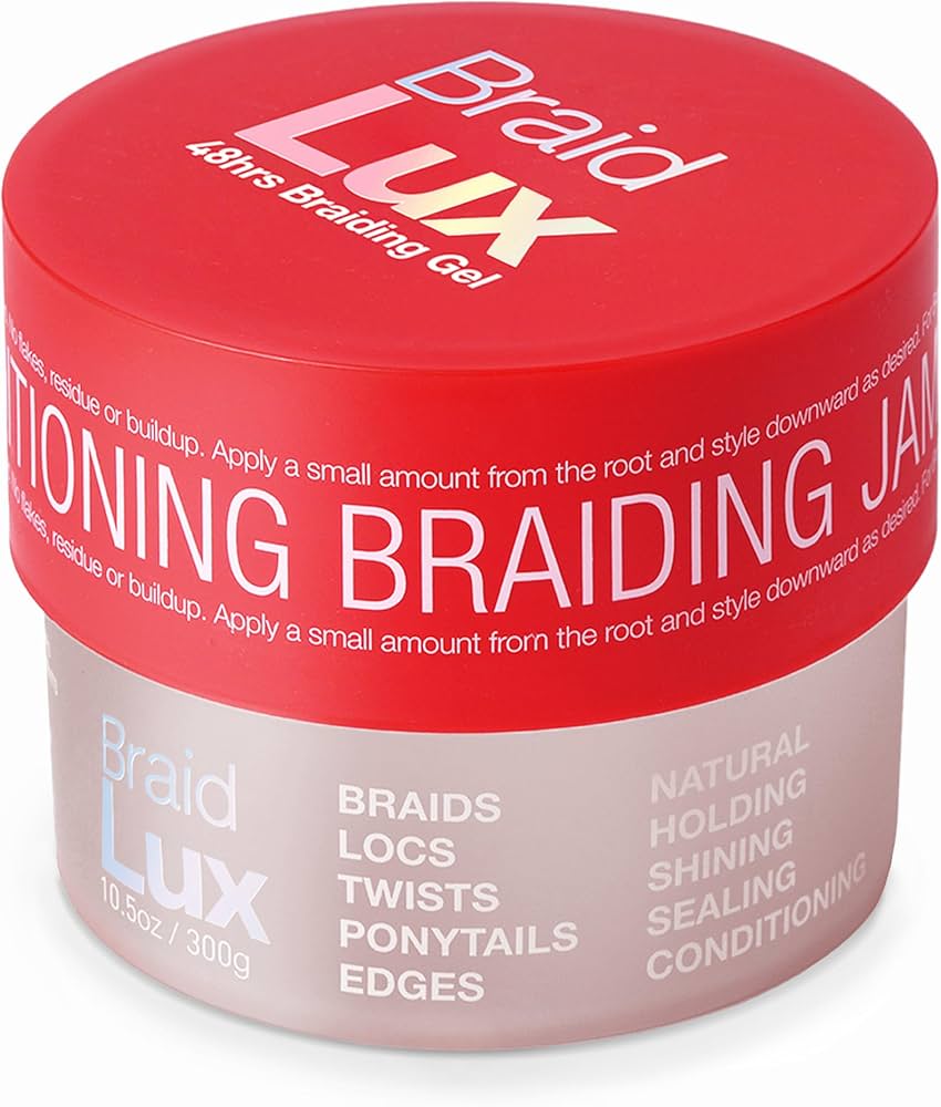 Lux Collection Braid Lux 48-Hour Maximum Hold Conditioning Hair Gel Tamer