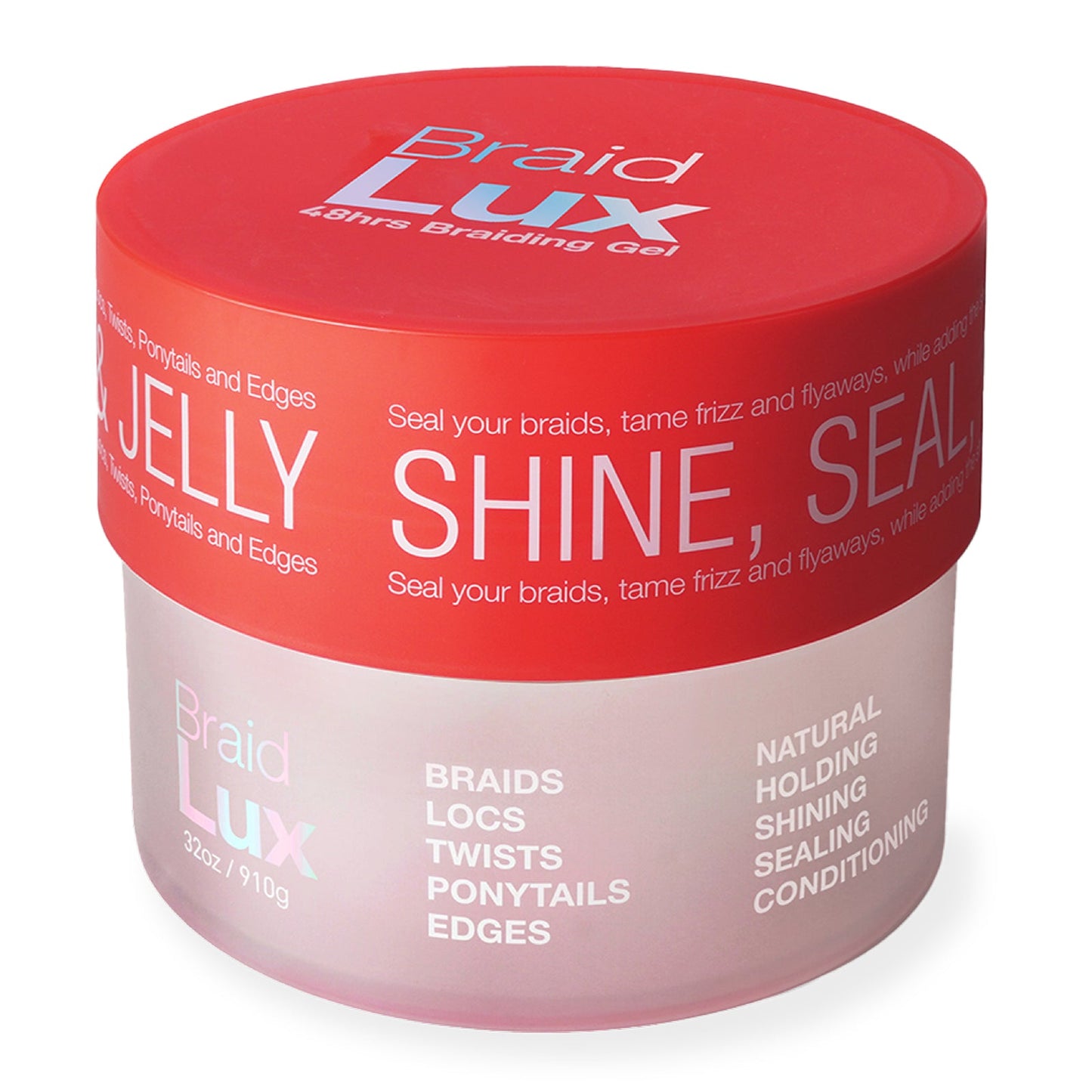 Lux Collection Braid Lux 48-Hour Maximum Hold Conditioning Hair Gel Tamer (32 oz / 910 g)