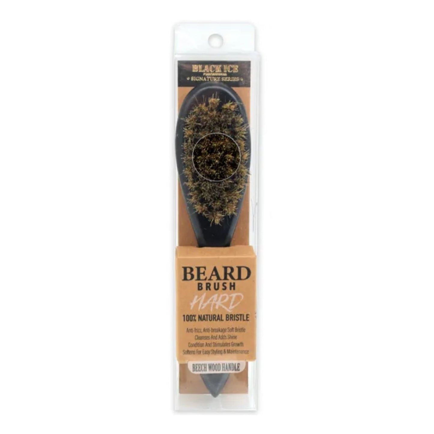 Black Ice Professional Signature Series Beard Brush (Hard)