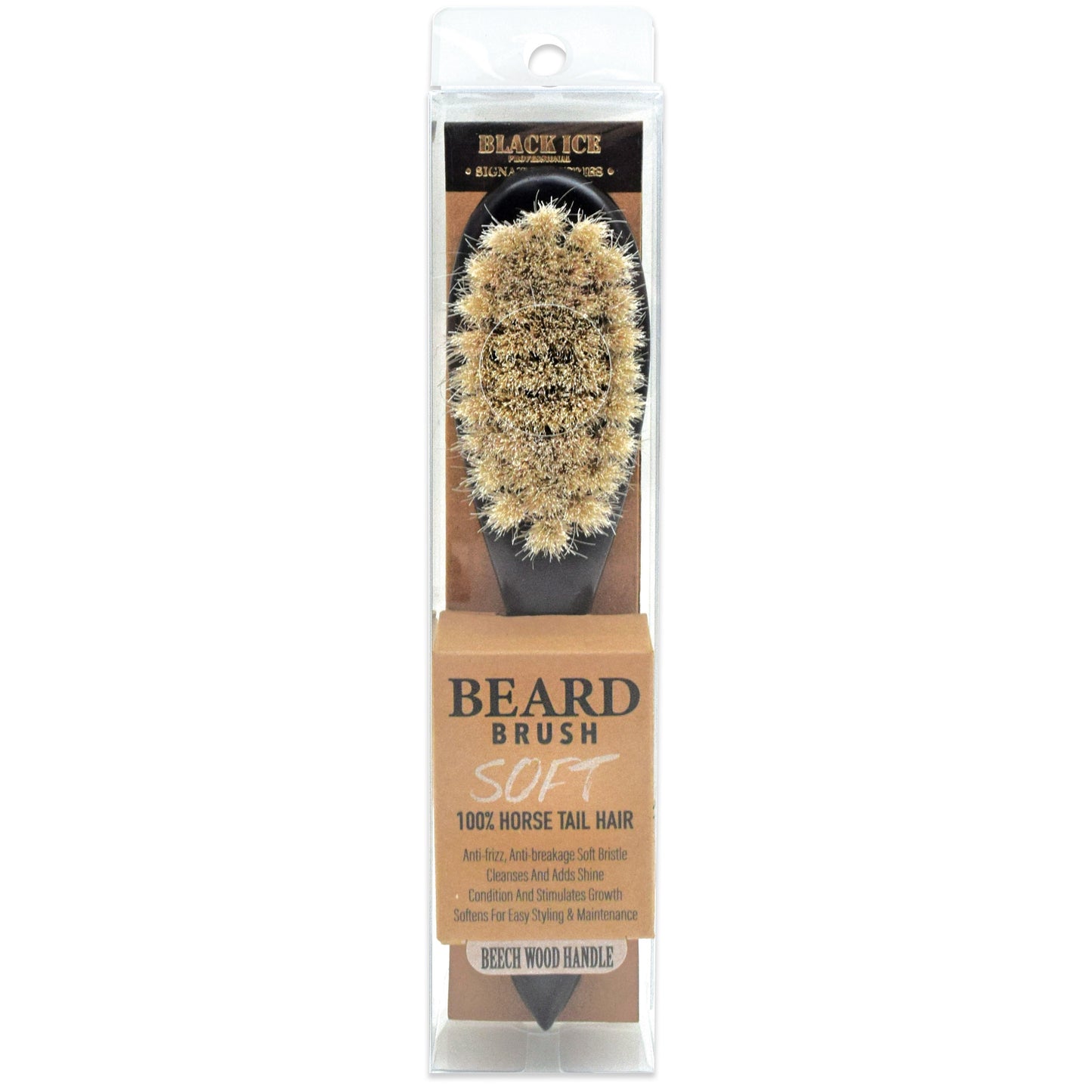 Black Ice Professional Signature Series Beard Brush (Soft)