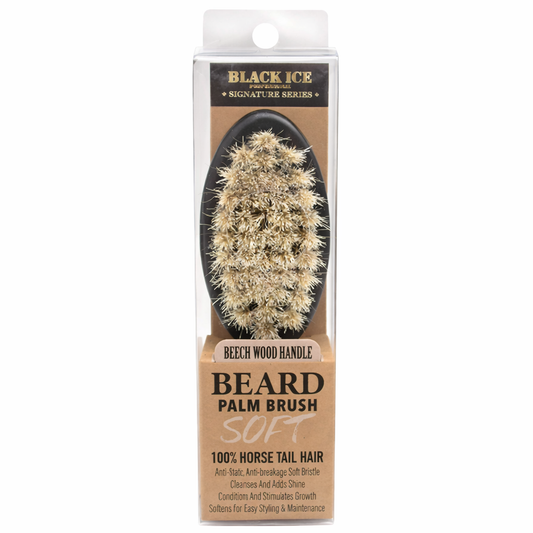 Black Ice Professional Signature Series Beard Palm Brush (Soft)
