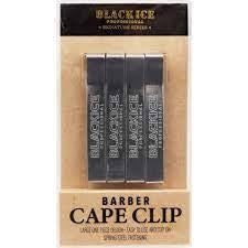 Black Ice Barber Cape Clips