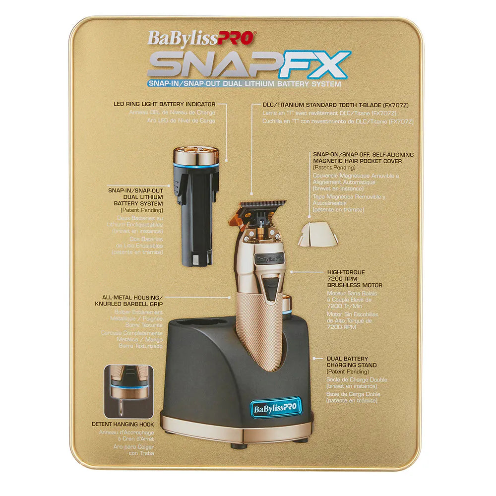 Babyliss Pro Limited Edition SNAP FX Trimmer Gold