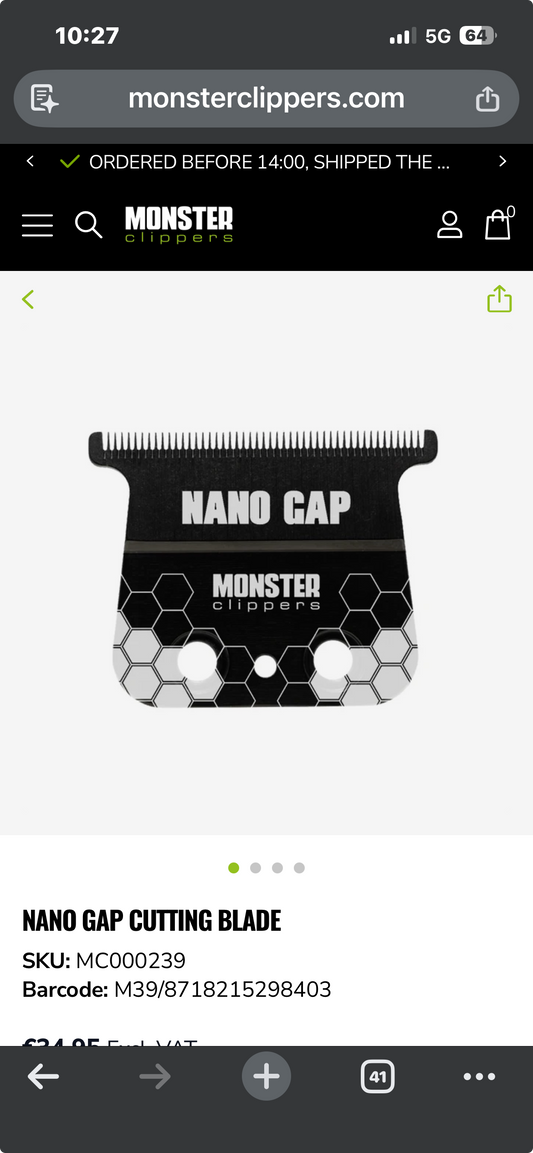 Monster Clippers Replacement Nano Gap Trimmer Blade