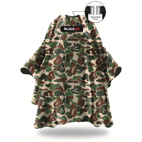 Black Ice Barber Cape (Original Camo)