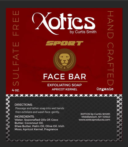 Xotics Exfoliating Face Bar with Apricot Kernels