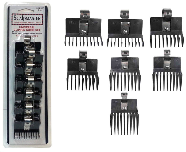 Scalpmaster Universal Clipper Guide 7 piece