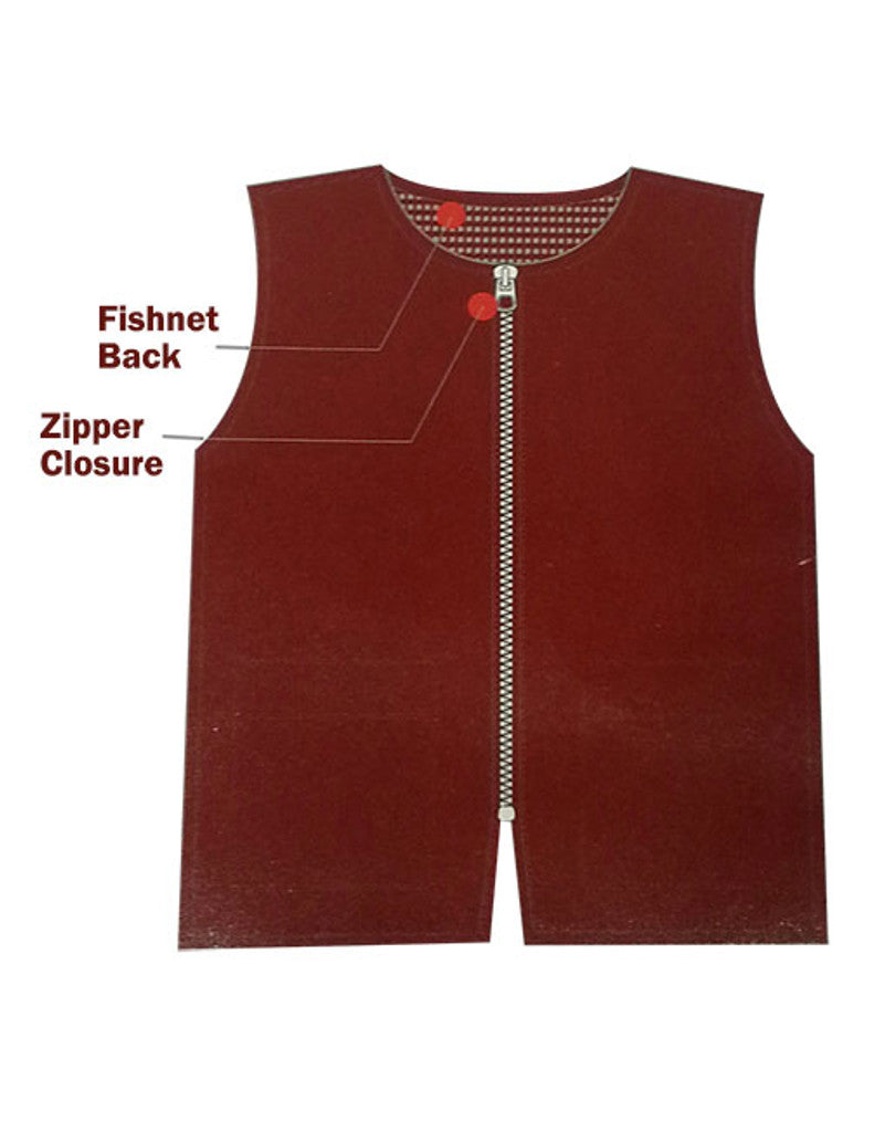 Black Ice Barber Mesh Vest Red