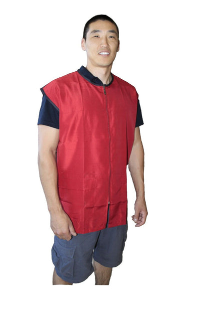 Black Ice Barber Mesh Vest Red